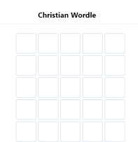 Christian Wordle