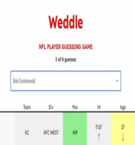 What to know about Weddle, the NFL Wordle game